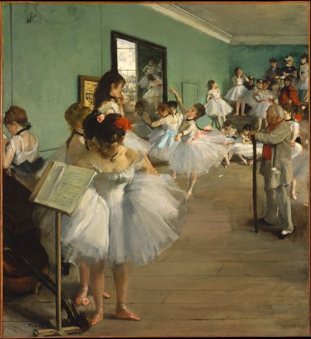 کلاس رقص، ۷۷ در ۸۳ سانتیمتر، رنگ روغن، ۱۸۷۴