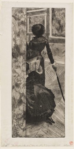 مری کاسات در لوور (گالری نقاشی‌ها) /۱۸۸۰