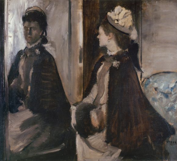 خانم ژانتو در آینه، ۷۰ در ۸۴ سانتیمتر، رنگ‌ روغن، ۱۸۷۵