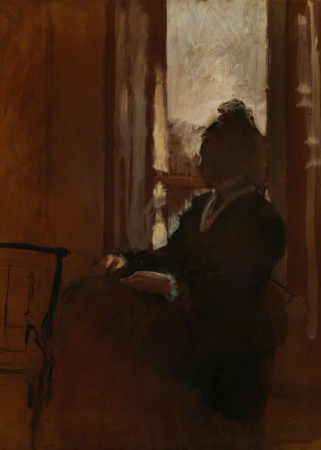 زن کنار پنجره، ۴۶ در ۶۱ سانتیمتر، رنگ روغن، ۱۸۷۲