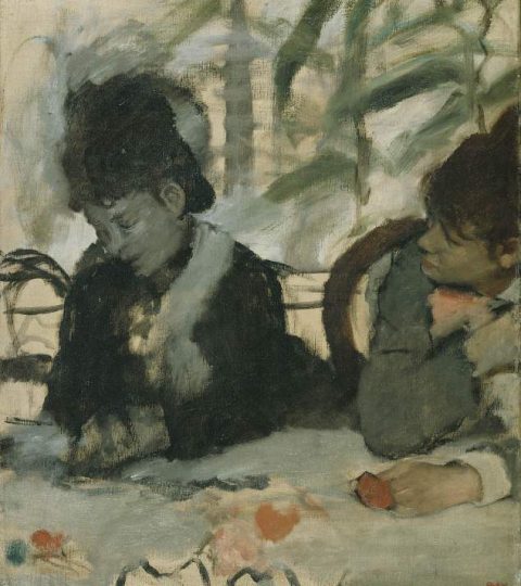 در کافه، ۱۸۷۷، رنگ روغن